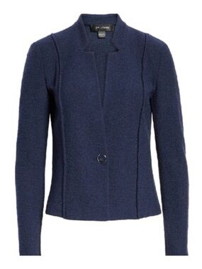 St. John Deep Blue Knit Jacket